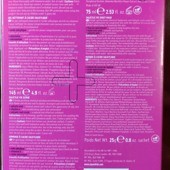 NIP+FAB Purify Clear The Decks Kit Salicylic Fix - Picture 2 of 3